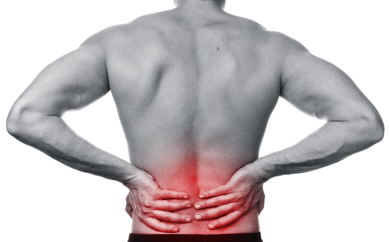 Personne avec douleur lombaire